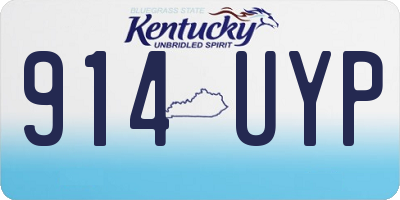 KY license plate 914UYP