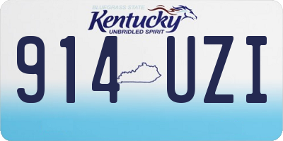 KY license plate 914UZI