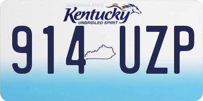 KY license plate 914UZP