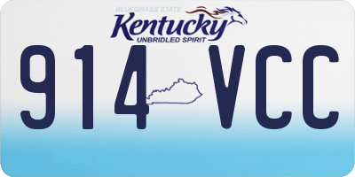 KY license plate 914VCC