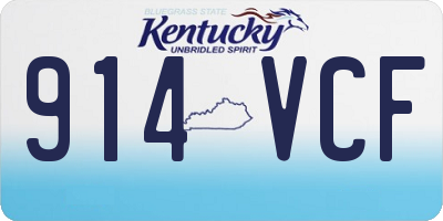 KY license plate 914VCF