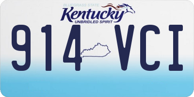 KY license plate 914VCI