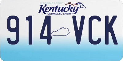 KY license plate 914VCK