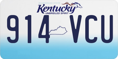KY license plate 914VCU