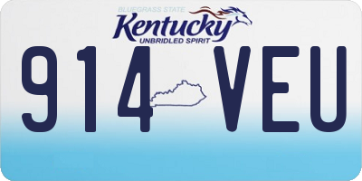 KY license plate 914VEU
