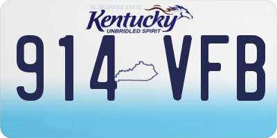 KY license plate 914VFB