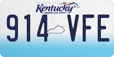 KY license plate 914VFE