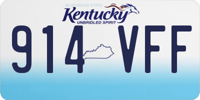 KY license plate 914VFF