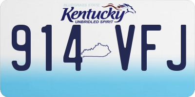 KY license plate 914VFJ