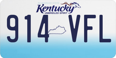 KY license plate 914VFL