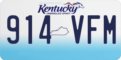 KY license plate 914VFM