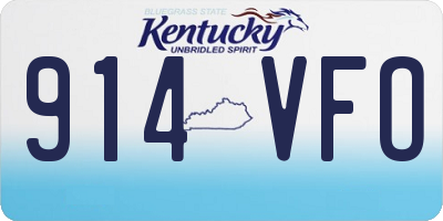 KY license plate 914VFO