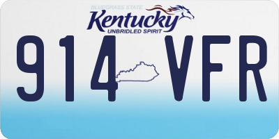 KY license plate 914VFR