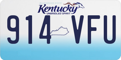 KY license plate 914VFU