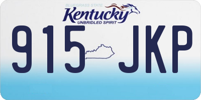 KY license plate 915JKP