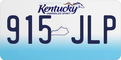 KY license plate 915JLP