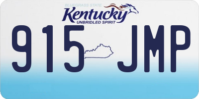 KY license plate 915JMP