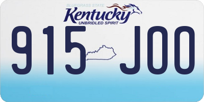 KY license plate 915JOO
