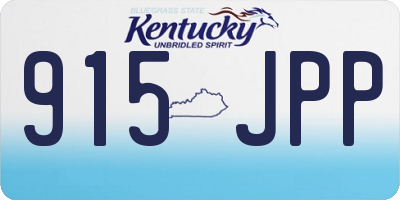 KY license plate 915JPP