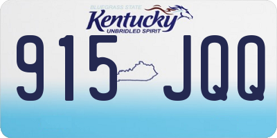 KY license plate 915JQQ