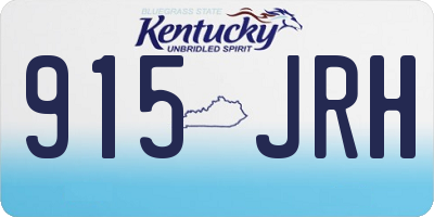 KY license plate 915JRH