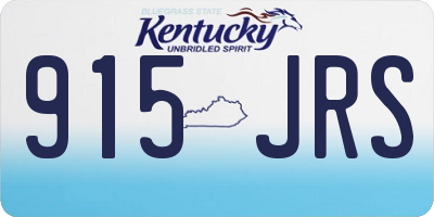 KY license plate 915JRS