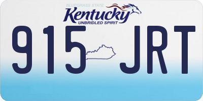 KY license plate 915JRT