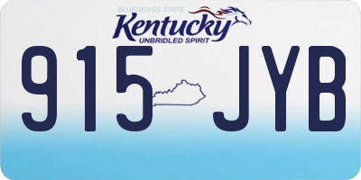 KY license plate 915JYB