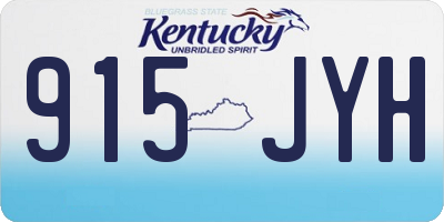 KY license plate 915JYH