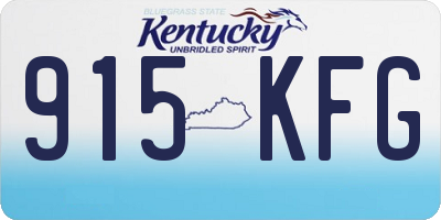 KY license plate 915KFG