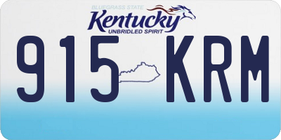 KY license plate 915KRM