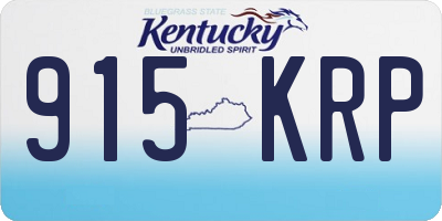 KY license plate 915KRP
