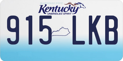 KY license plate 915LKB