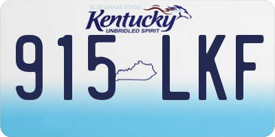 KY license plate 915LKF