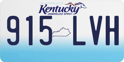KY license plate 915LVH