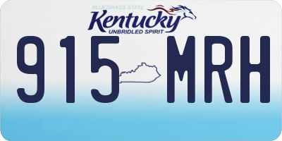 KY license plate 915MRH