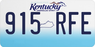 KY license plate 915RFE