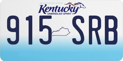 KY license plate 915SRB