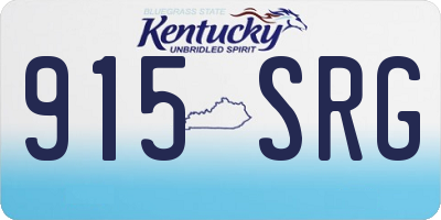 KY license plate 915SRG