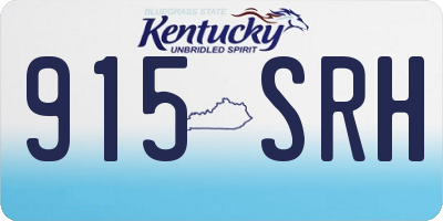 KY license plate 915SRH