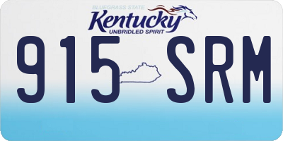 KY license plate 915SRM