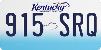KY license plate 915SRQ
