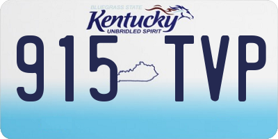 KY license plate 915TVP