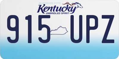 KY license plate 915UPZ