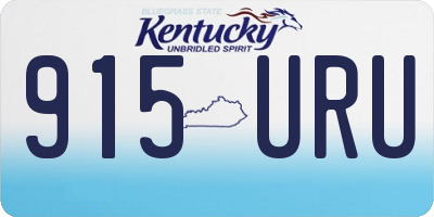 KY license plate 915URU