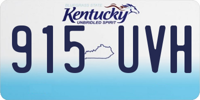 KY license plate 915UVH
