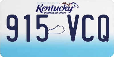 KY license plate 915VCQ