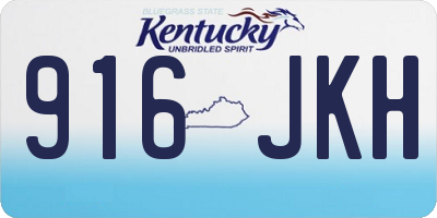 KY license plate 916JKH