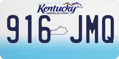 KY license plate 916JMQ