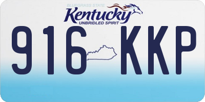 KY license plate 916KKP